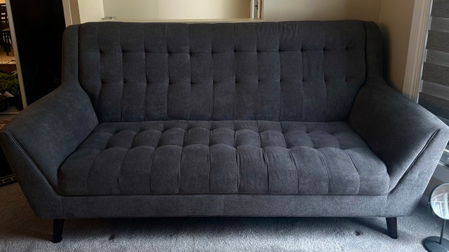 3-Piece Sofa Set – Dark Grey – Great Condition - photo 2