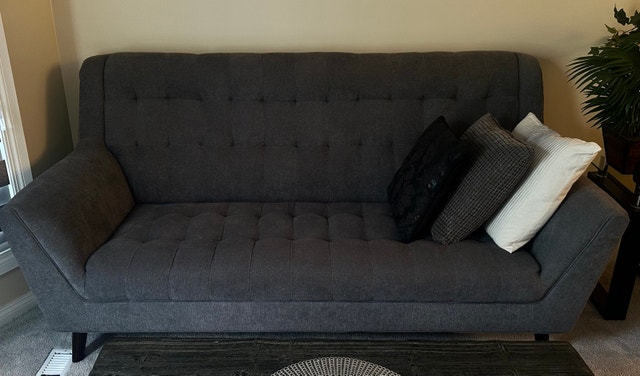 3-Piece Sofa Set – Dark Grey – Great Condition - photo 3