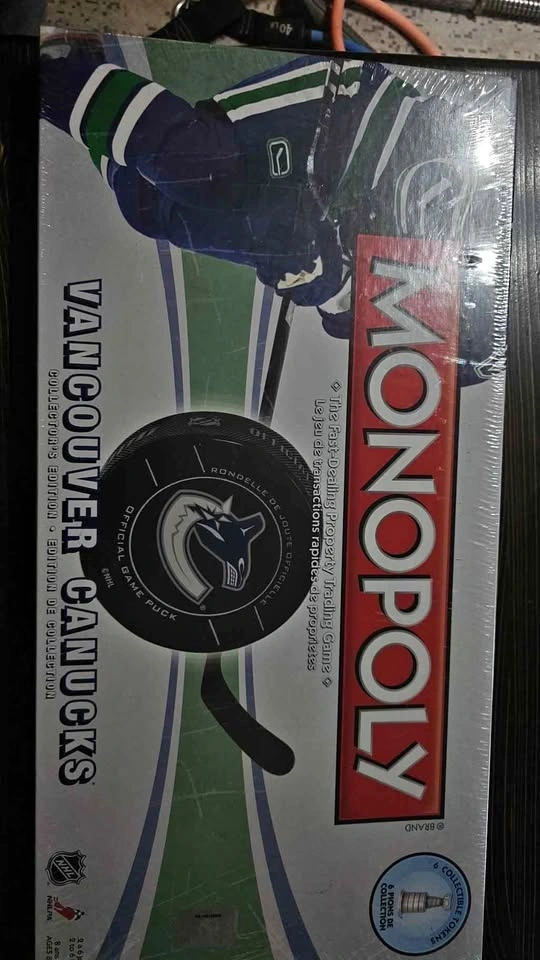 Brand New (Unopened) Monopoly Vancouver Canucks Collector's Edit