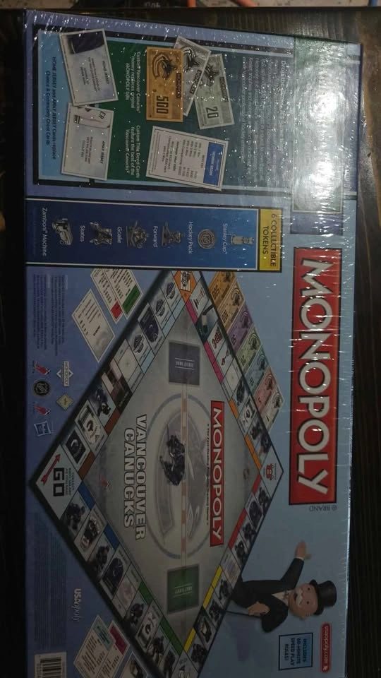 Brand New (Unopened) Monopoly Vancouver Canucks Collector's Edit - photo 2