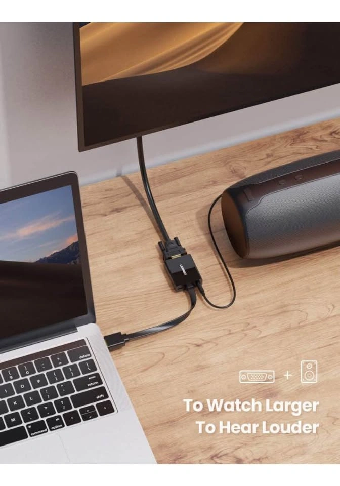 UGREEN HDMI to VGA Adapter with Audio Out - photo 4