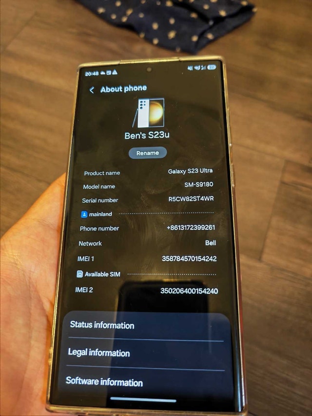 Samsung Galaxy S23 Ultra 256GB, 12GB RAM, Dual physical SIM