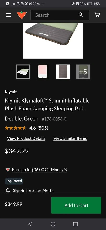 Klymit Klymaloft Summit Double Inflatable Sleeping Pad - photo 2