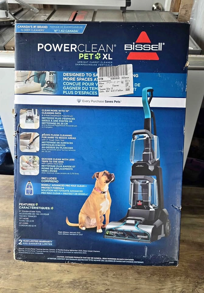 NEW Bissell PowerClean Pet XL Upright Carpet Cleaner