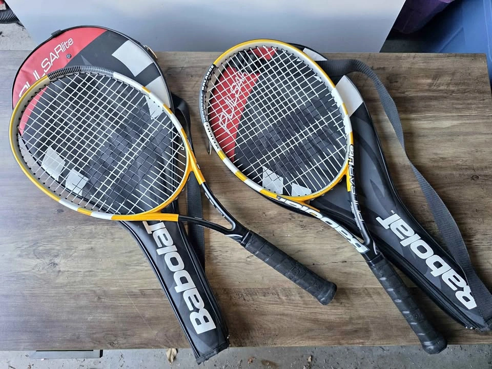 Pair of Babolat Pulsar Lite Tennis Rackets