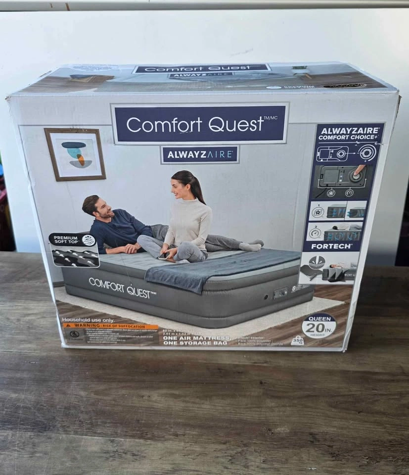 NEW Comfort Quest AlwayzAire Queen Air Mattress - photo 2