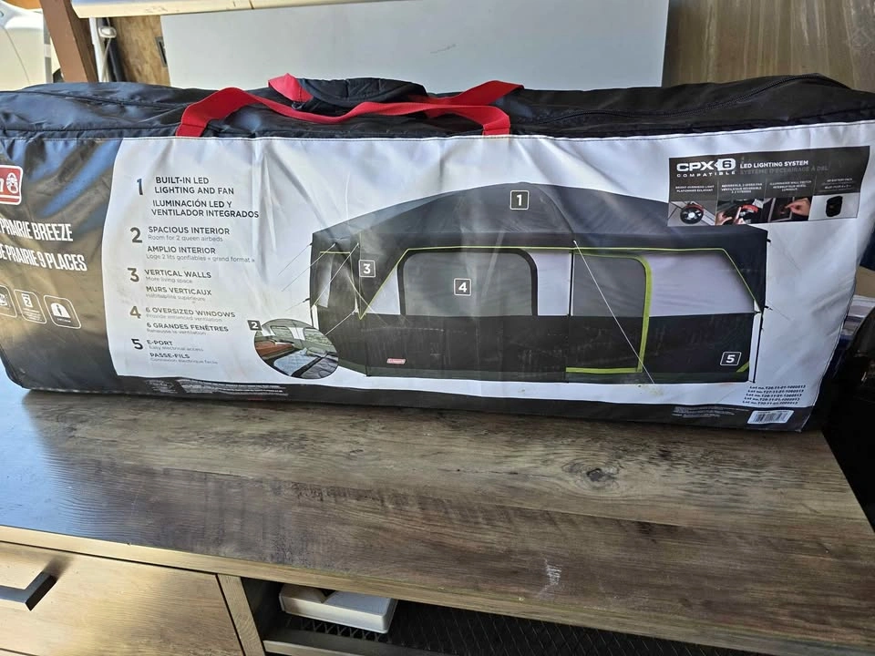 Coleman 9 Person Prairie Breeze Tent NEW