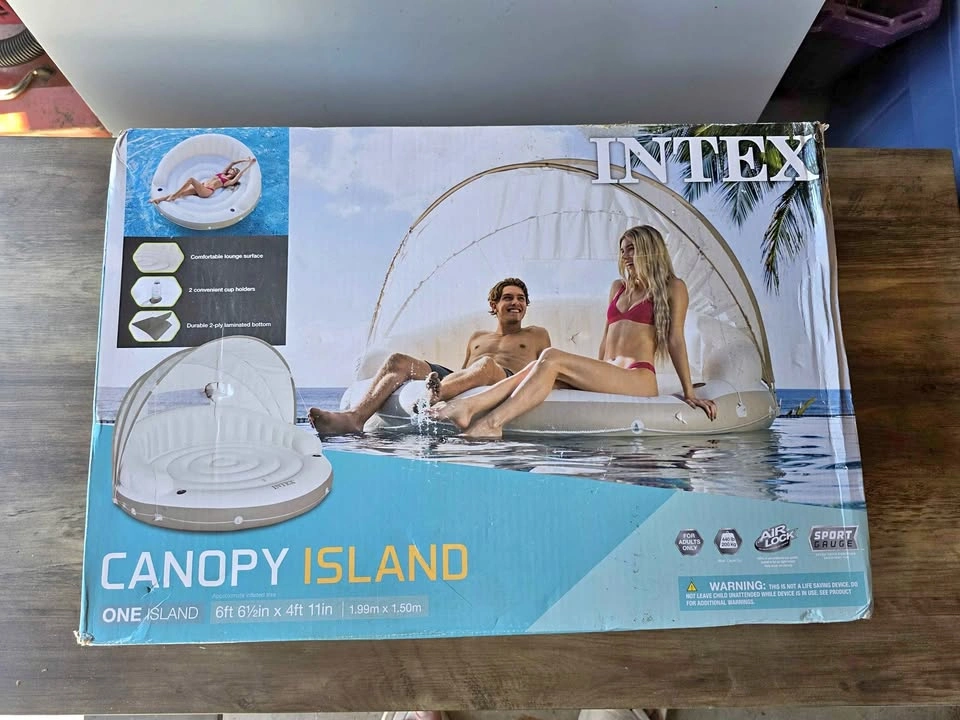 Intex Canopy Island Inflatable Lounge