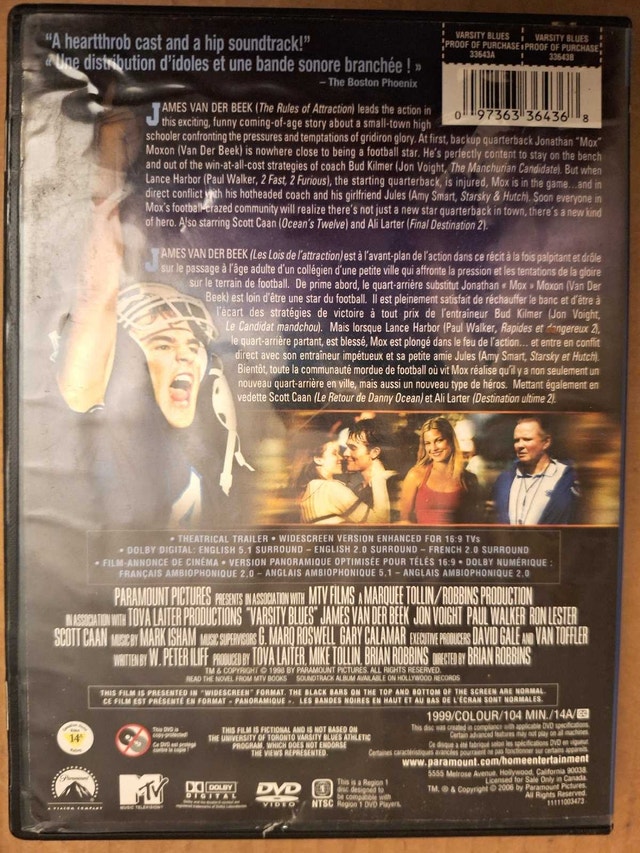 'Hardball' and 'Varsity Blues' DVDs - photo 4