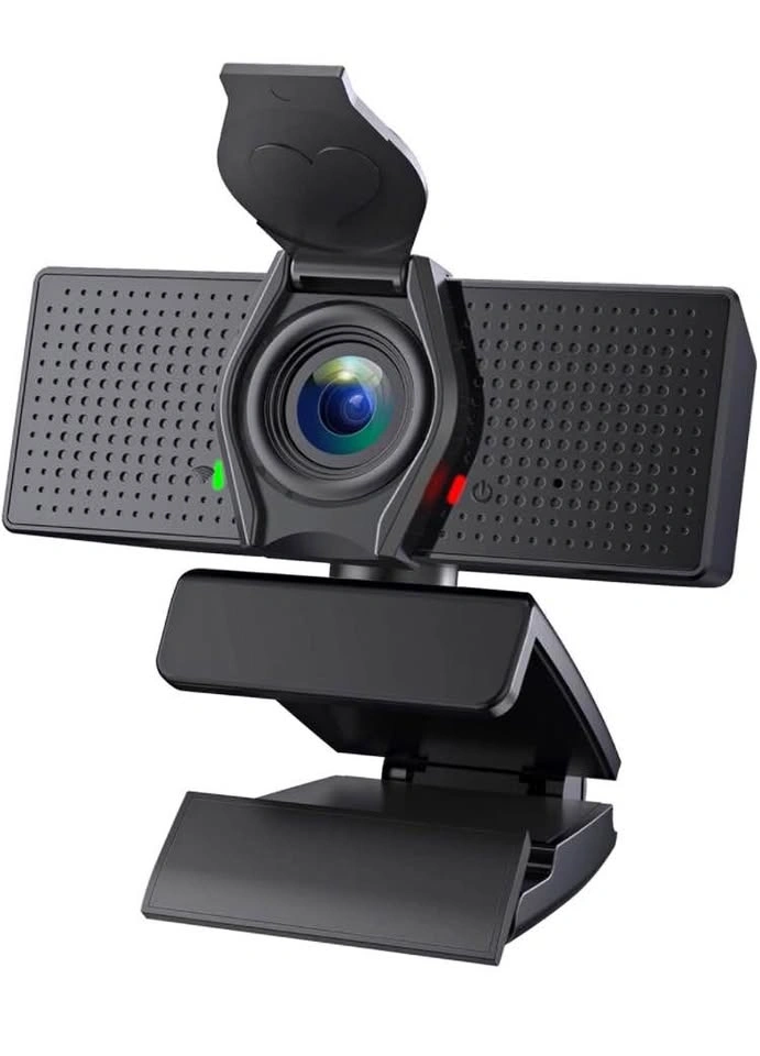 1080P Webcam with Microphone & Privacy Cover