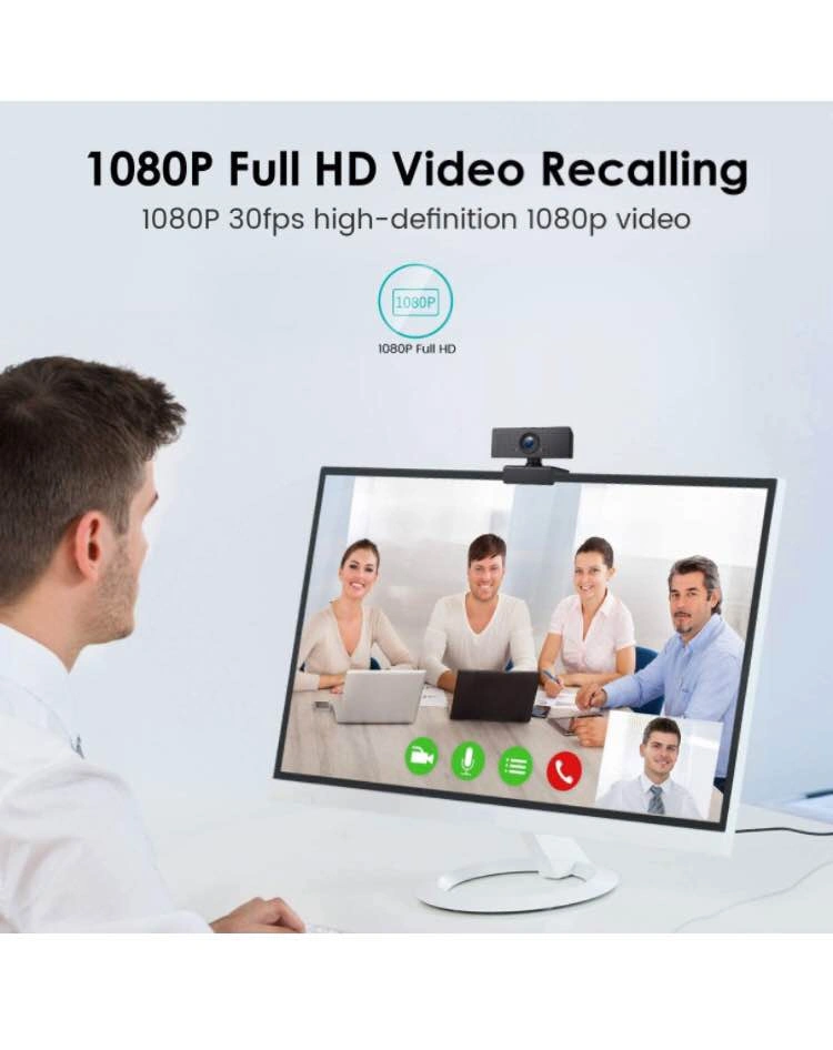 1080P Webcam with Microphone & Privacy Cover - photo 3