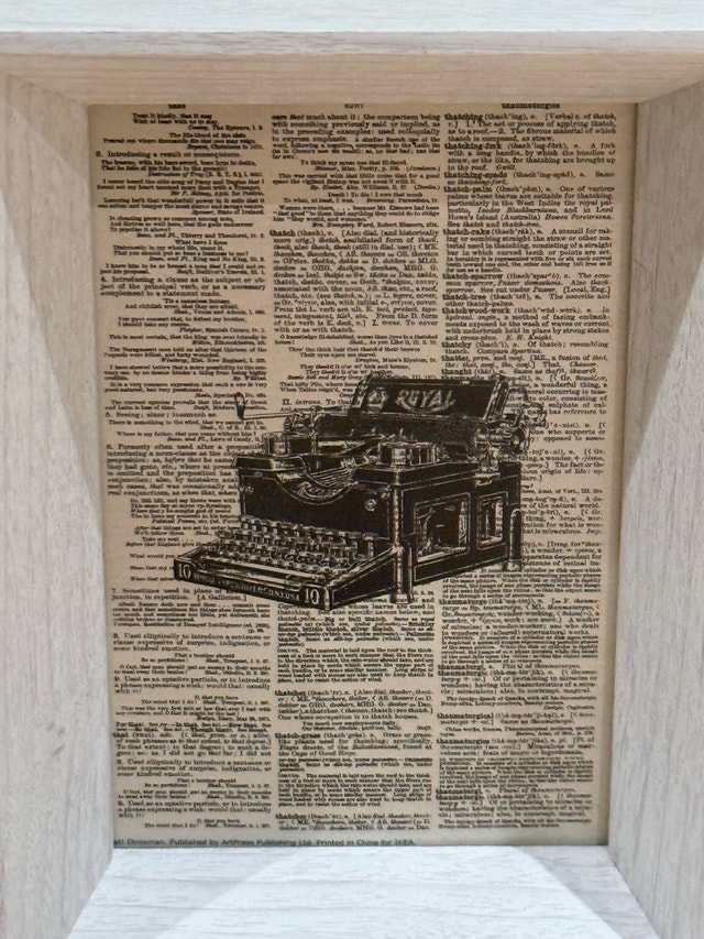 Royal Typewriter Framed Wall Art - photo 2