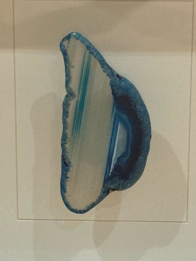 Framed Blue Agate Slice & Indigenous Art The Healing Tree Print - photo 3
