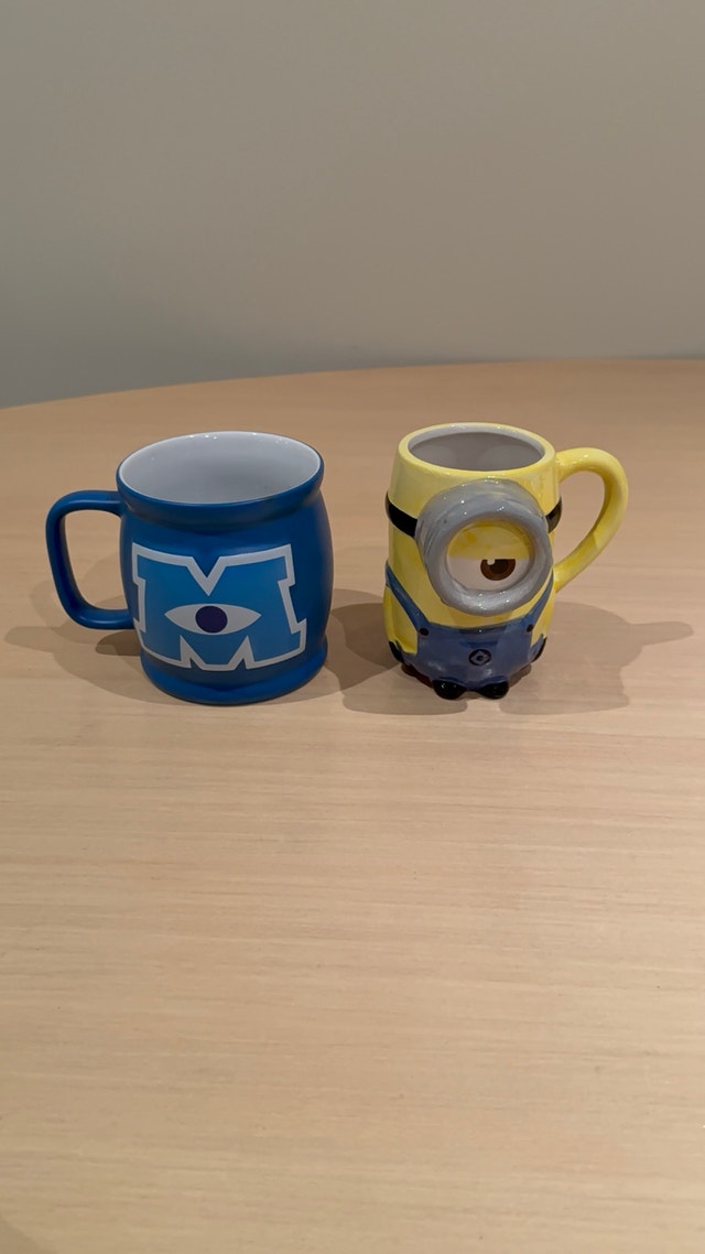 Disney Pixar Monsters Inc. and Minions Ceramic Mugs