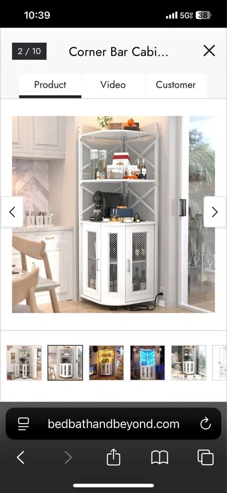 Corner Bar Cabinet