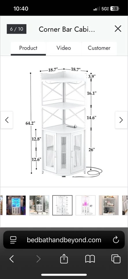 Corner Bar Cabinet - photo 3