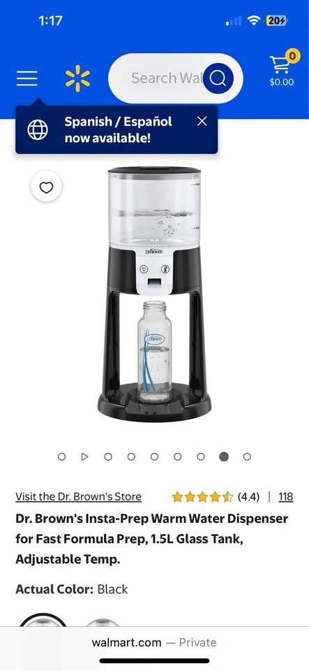 Baby water dispenser