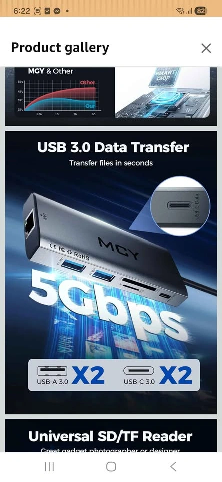 10 in 1 TypeC Hub (HDMI, USB-A, USB-C Ports) - photo 5