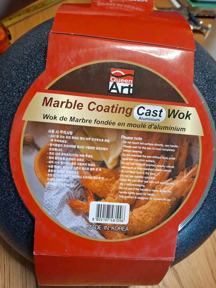 New Marble Coating Cast Wok 26cm - photo 2