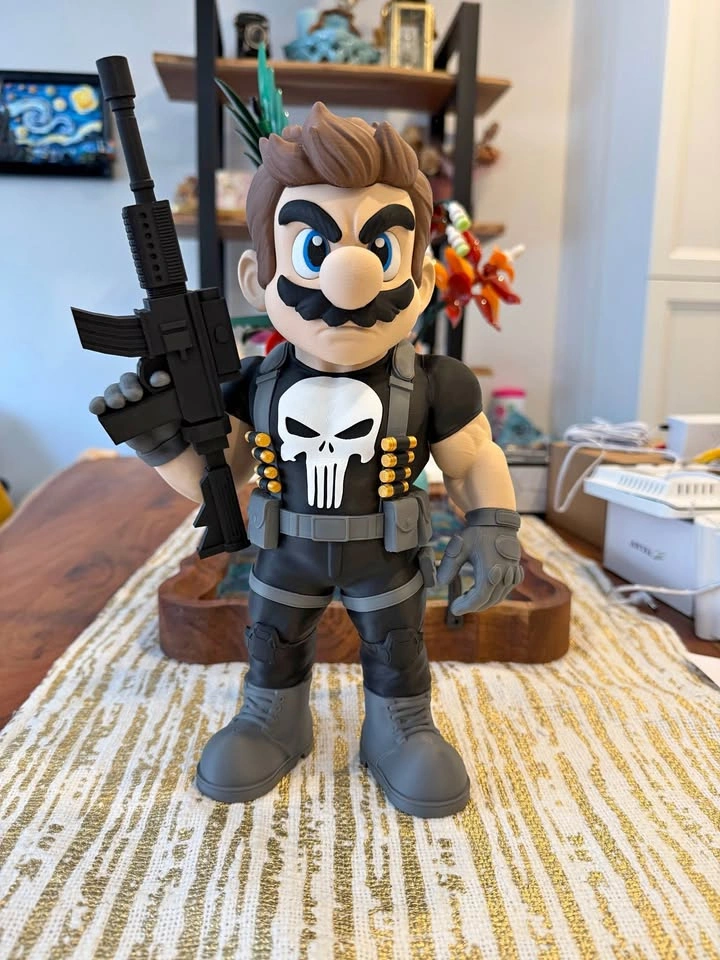 Super Mario Punisher figure display decor