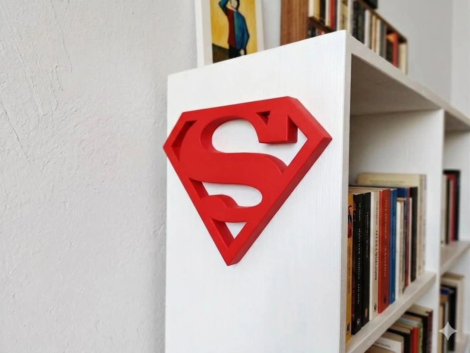 DC Superman Logo Wall Decor 3D