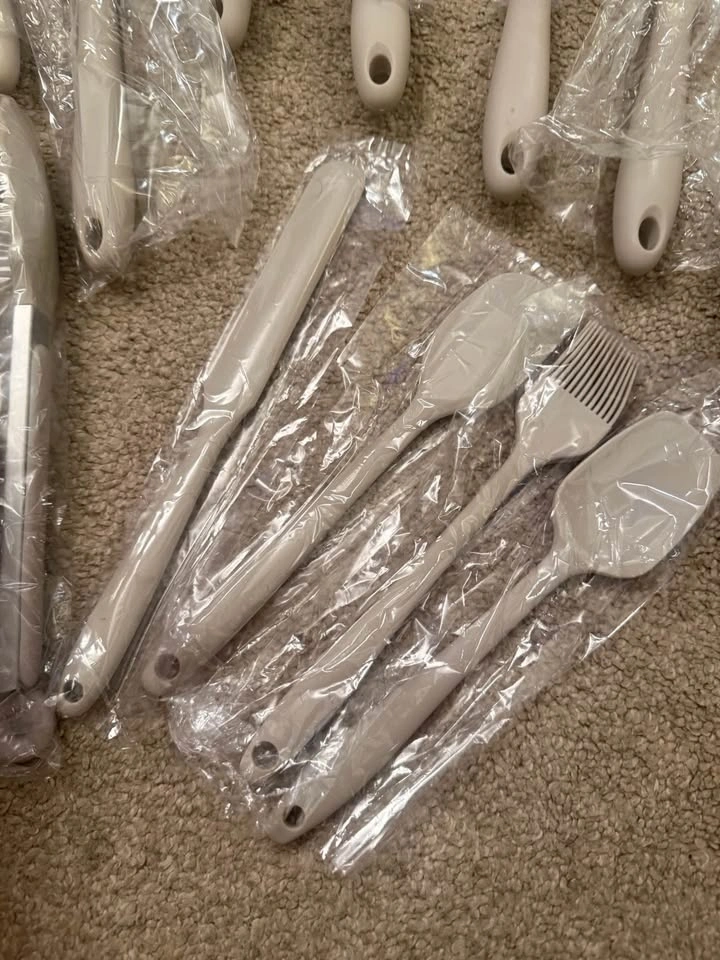 Silicone Kitchen Utensils Set - 26 Piece, Stone - photo 2
