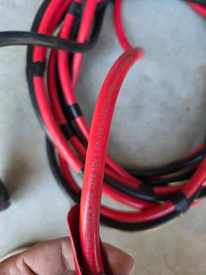 20ft Heavy Duty Jumper Cables 1 GA - For Diesel, Trucks, Equipme - photo 2
