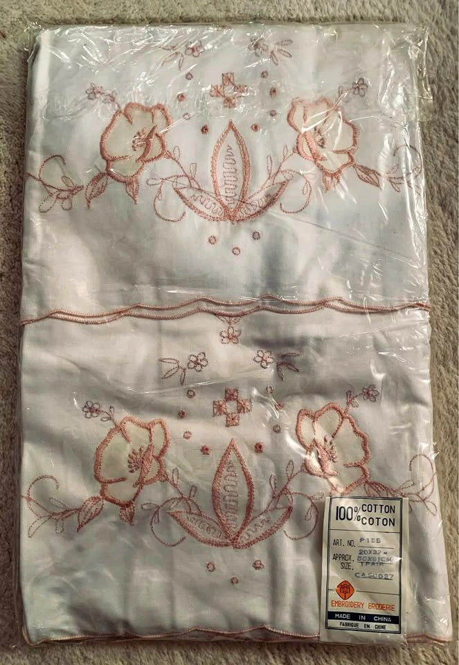 Embroidery Cotton Pillow Cases