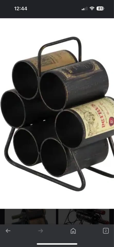 Metal wine rack holder - photo 3