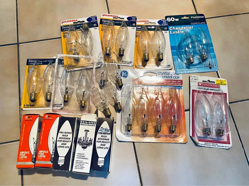 Light bulbs for chandeliers All for $15