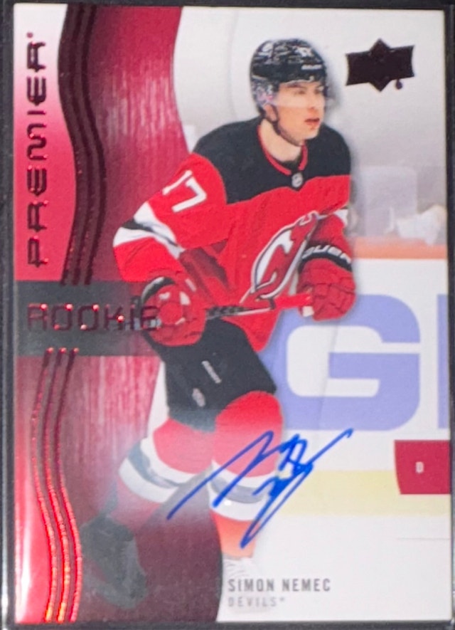 Simon Nemec 2023-24 Upper Deck Premier Rookie Auto
