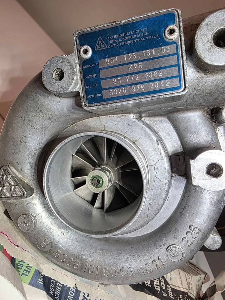 OEM Porsche 944 Turbo KKK K26 Turbocharger With Pipe - photo 2