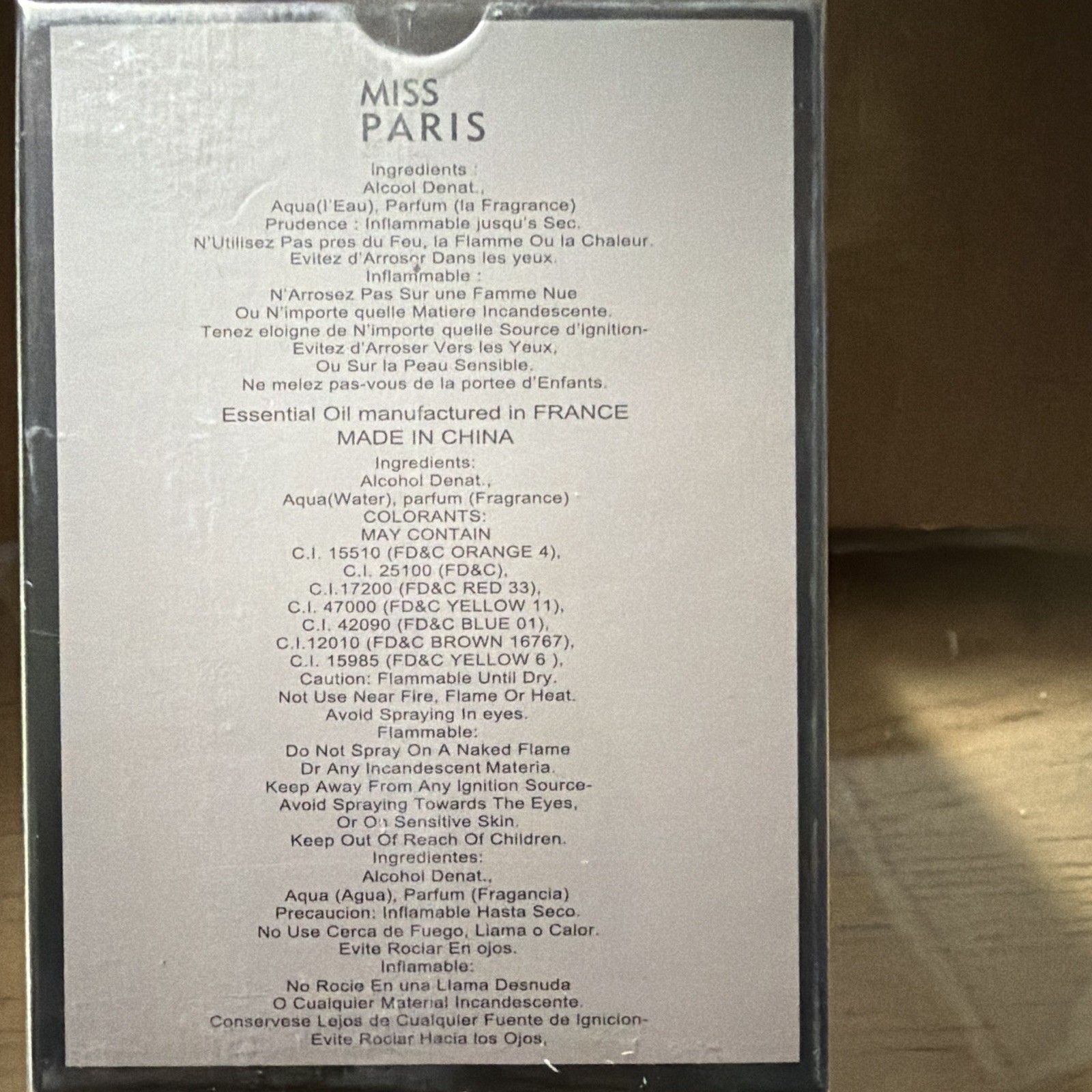 Miss Paris Eau de Parfum Natural Spray 3.4 fl oz - photo 3