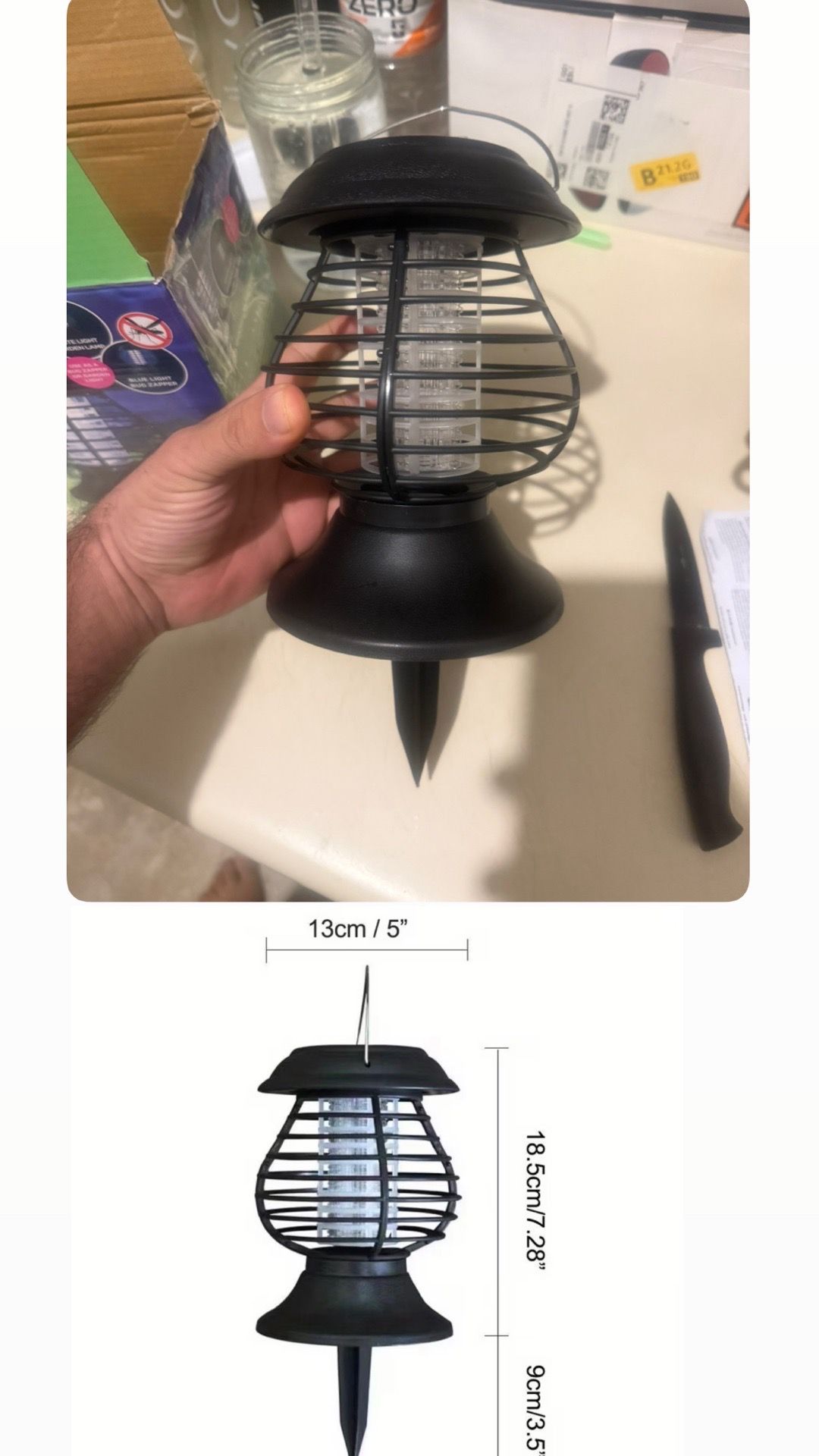 Solar Bug Zapper and Outdoor Light - photo 4