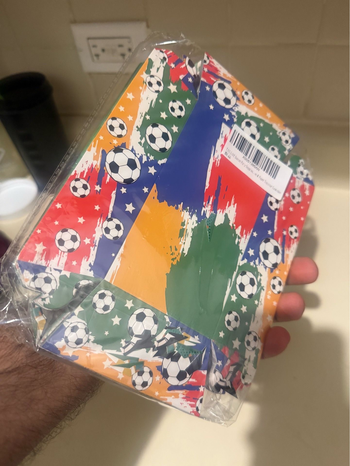 48 PCS Soccer Themed Disposable Paper Food Trays - photo 3