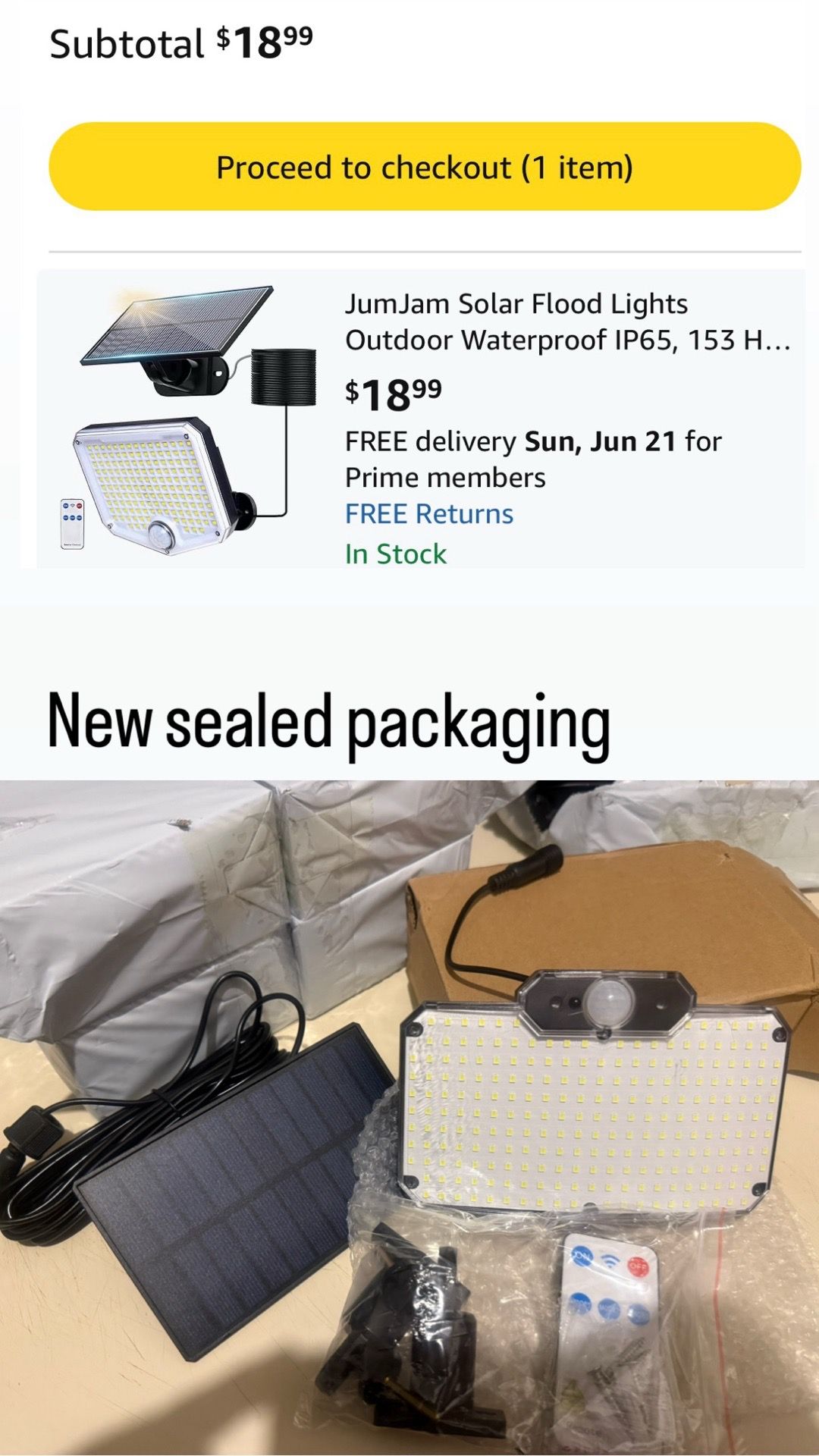 234 LED Outdoor Solar Light with Motion Sensor and Remote