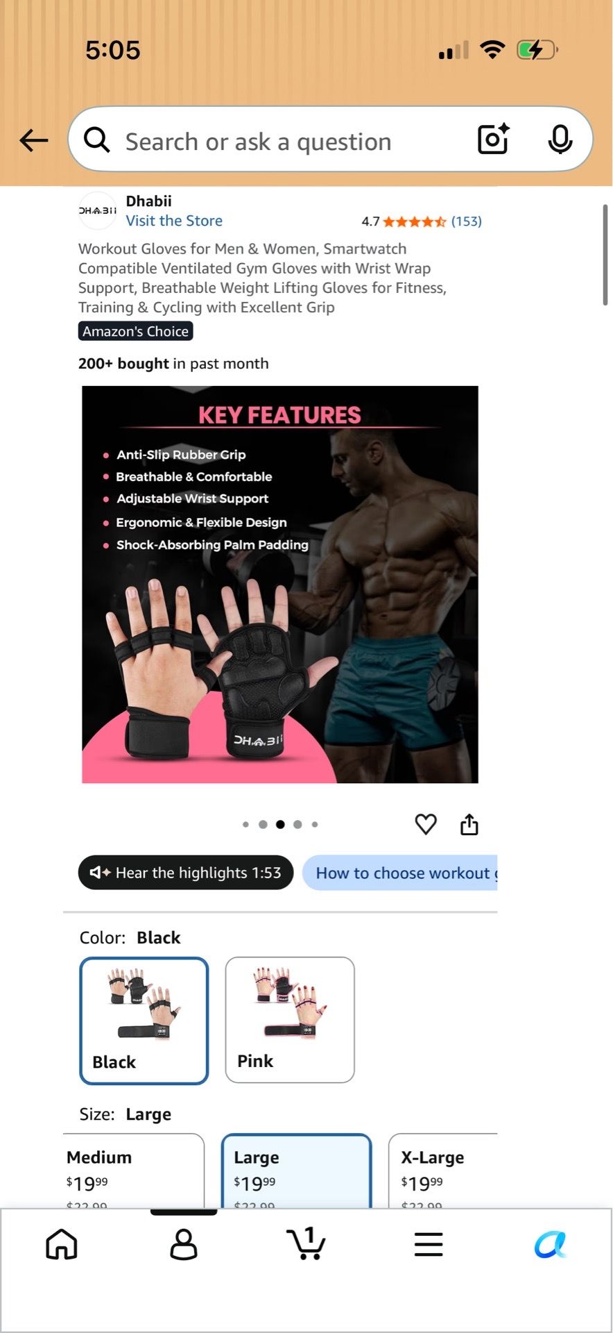 Workout Gloves for Men & Women with Wrist Support - photo 2