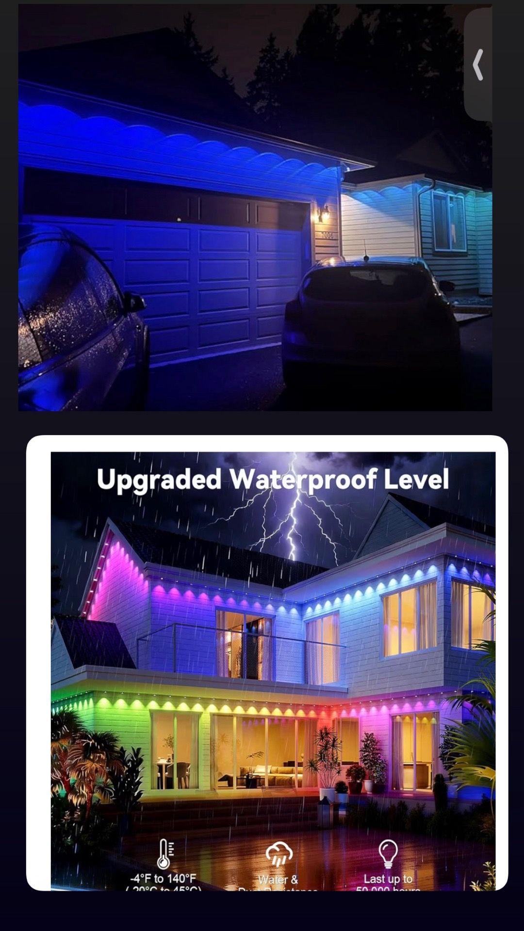 104FT Permanent Outdoor Lights RGB Smart IP67 Waterproof - photo 2
