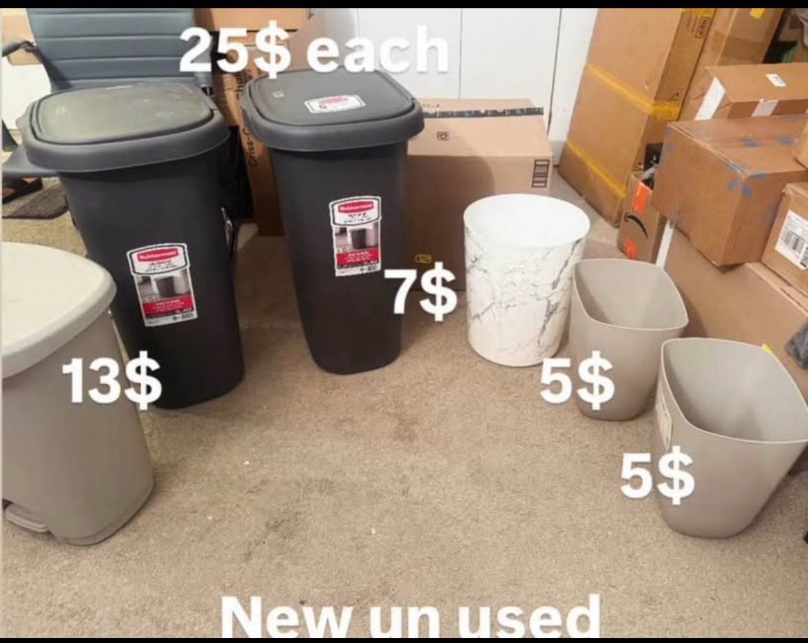 Wastebasket/Trash Can, 10.25-Gallon, Beige, Plastic - photo 3