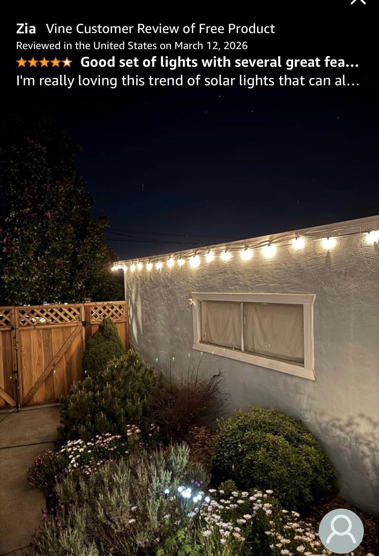 100FT Solar G40 Shatterproof LED Patio Lights - photo 3