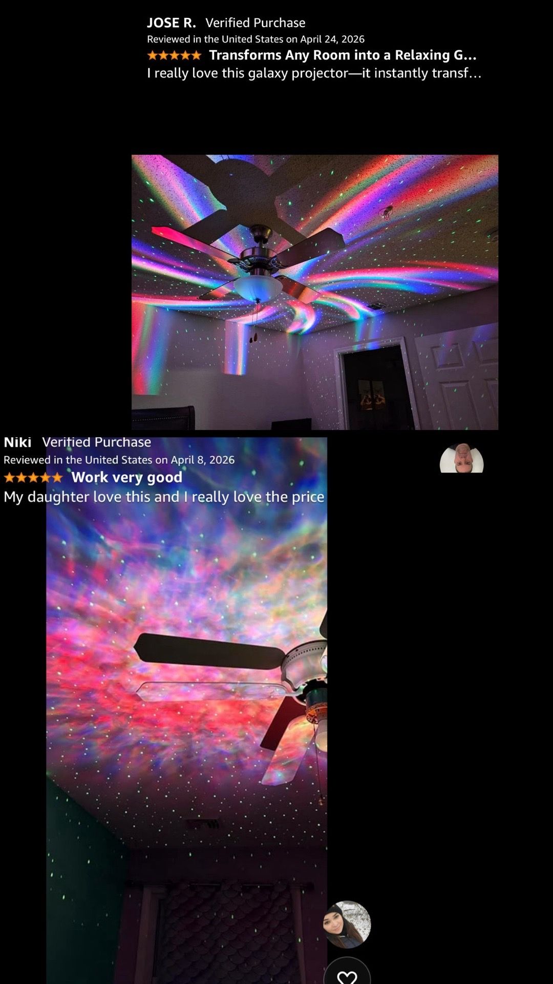 Dual Lens Galaxy Projector with Bluetooth Speaker & Timer - photo 4