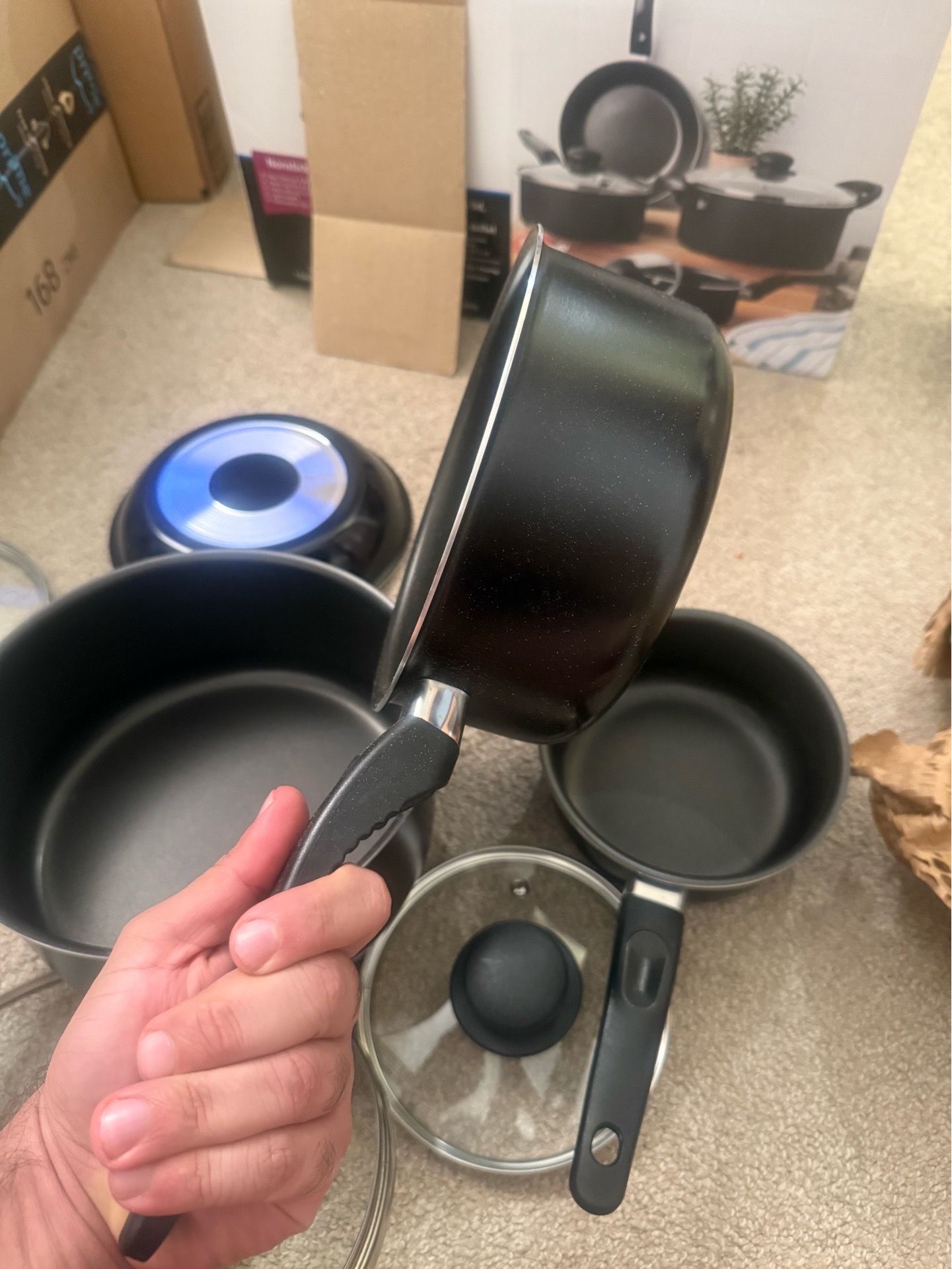 6-Piece Nonstick Cookware Set with Glass Lids - photo 4