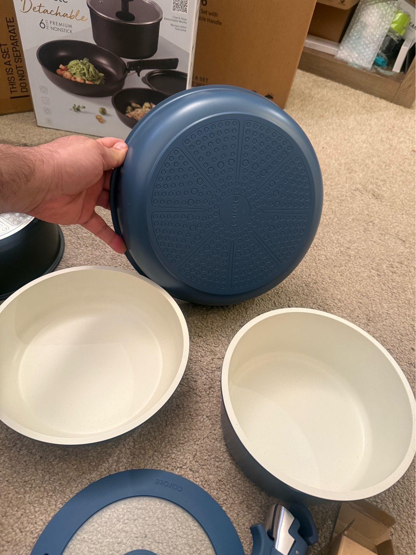 Nonstick Cookware Set with Detachable Handles - photo 3