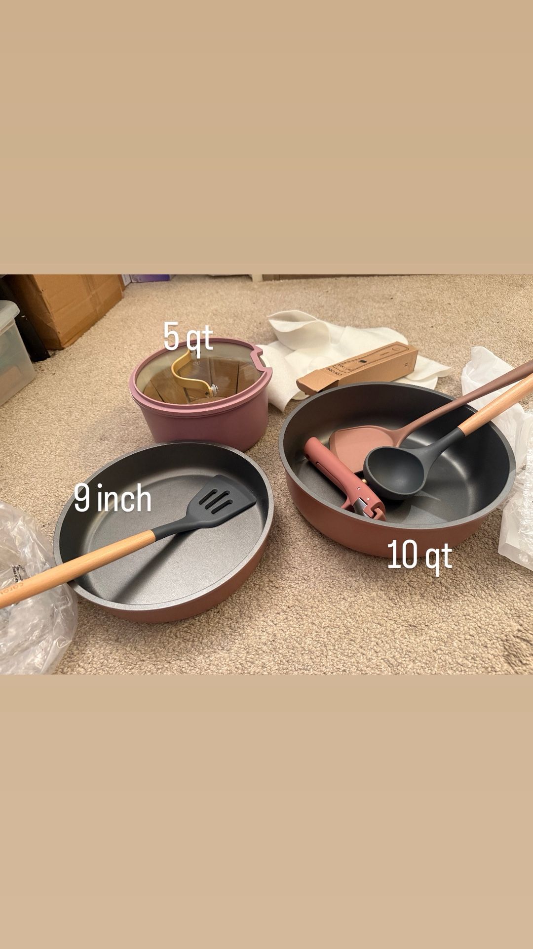 Granite Nonstick Cookware Set with Detachable Handle - photo 3