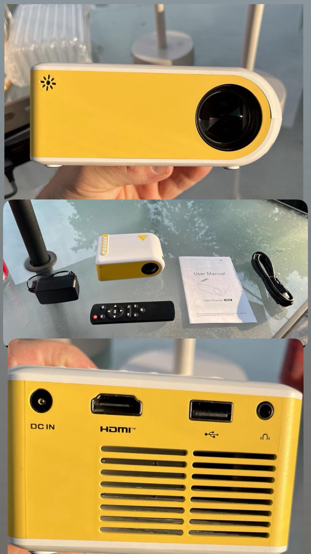 1080P WiFi & Bluetooth Projector with Built-in Speaker - photo 4