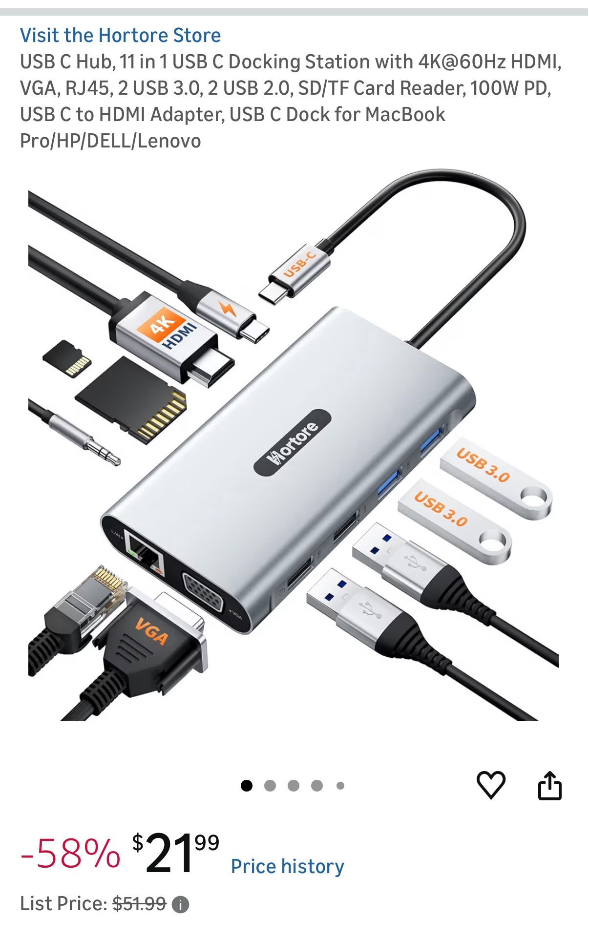 11-in-1 USB-C Docking Station with 4K HDMI and PD - photo 2