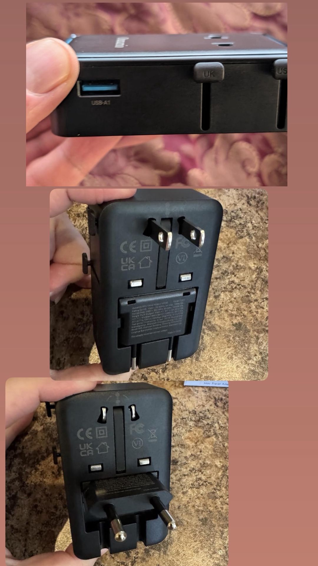 Universal Travel Adapter 25W 4-Port Power Adapter - photo 2
