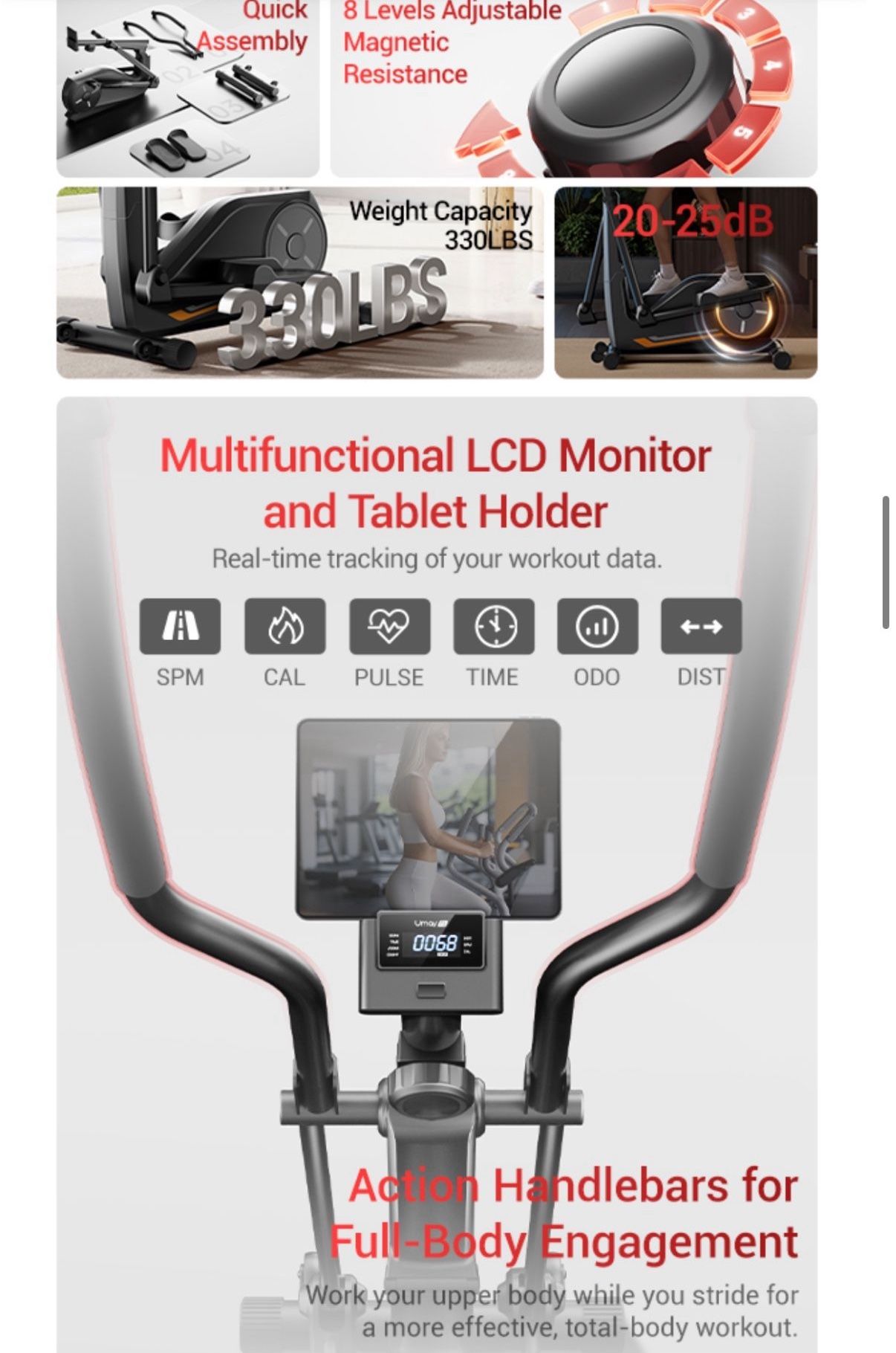 Elliptical Machine with Magnetic Driving System - photo 5