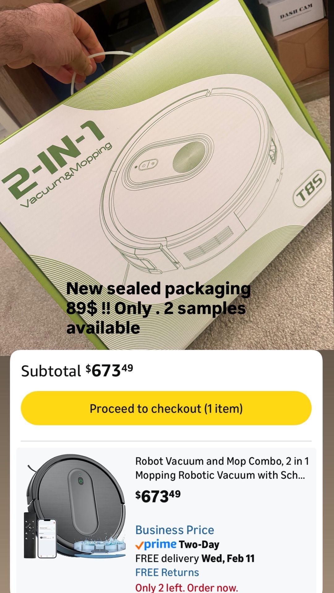 XIEBro Robot Vacuum and Mop Combo