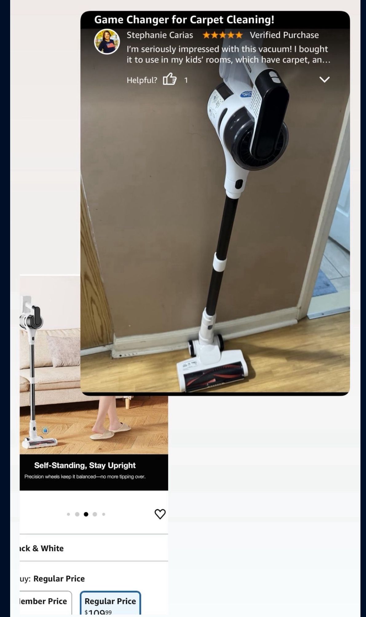 Cordless Vacuum Cleaner, 600W 50KPA 70Mins Runtime - photo 4